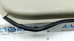 Toyota Camry v40 front right door panel, beige and brown, plastic insert, velour armrest, dry cleanable, whitened plastic, scratches, swollen seal