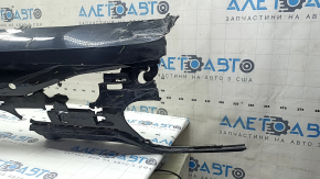 Bare rear bumper for BMW X7 G07 19-22 with parking sensors, PMA and towbar, M-Sport, missing fragments, scratches, cracks