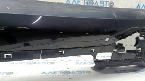 Bare rear bumper for BMW X7 G07 19-22 with parking sensors, PMA and towbar, M-Sport, missing fragments, scratches, cracks