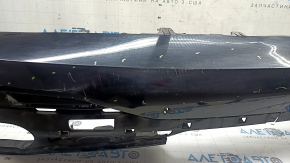Bare rear bumper for BMW X7 G07 19-22 with parking sensors, PMA and towbar, M-Sport, missing fragments, scratches, cracks