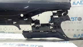Bare rear bumper for BMW X7 G07 19-22 with parking sensors, PMA and towbar, M-Sport, missing fragments, scratches, cracks