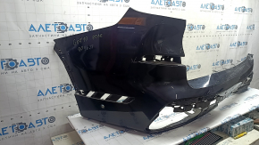 Bare rear bumper for BMW X7 G07 19-22 with parking sensors, PMA and towbar, M-Sport, missing fragments, scratches, cracks