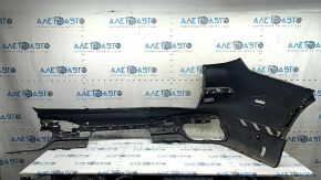 Bare rear bumper for BMW X7 G07 19-22 with parking sensors, PMA and towbar, M-Sport, missing fragments, scratches, cracks