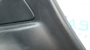 Rear left side panel of a Ford Mustang mk6 15-23 coupe, black, scratches, scuffs