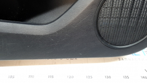 Black door panel, front left, Ford Mustang mk6 18-20, black cloth insert, black leather armrest, scratches