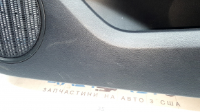 Black front right door panel for Ford Mustang mk6 18-20, black cloth insert, black leather armrest, scratches