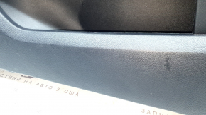 Black front right door panel for Ford Mustang mk6 18-20, black cloth insert, black leather armrest, scratches