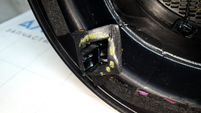 Black door panel, front left, Ford Mustang mk6 18-20, black cloth insert, black leather armrest, scratches