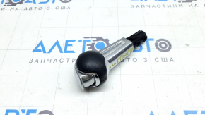 Ford Mustang mk6 15-23 gear knob, black leather, chrome, scratches