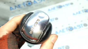 Ford Mustang mk6 15-23 gear knob, black leather, chrome, scratches