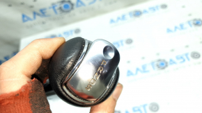Ford Mustang mk6 15-23 gear knob, black leather, chrome, scratches