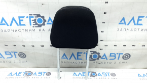 Ford Mustang mk6 15-23 driver's seat headrest, black, white stitching, cleanable