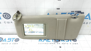 Left visor for Toyota Camry v40, beige, needs cleaning, cracks in the mount
