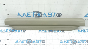 Front left door sill plate for Toyota Camry v40, beige, broken fastener, whitened plastic, scratches