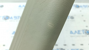 Front left door sill plate for Toyota Camry v40, beige, broken fastener, whitened plastic, scratches