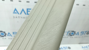 Front left door sill plate for Toyota Camry v40, beige, broken fastener, whitened plastic, scratches
