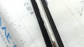 Door-glass molding, center rear right, Toyota Camry v40, chrome, broken fastener, worn, peeling coating
