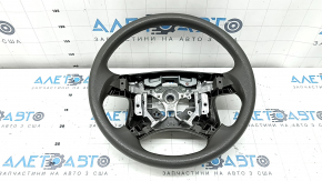 Naked steering wheel for Toyota Camry v40, brown rubber, without overlay, without cruise control, ready for re-upholstery