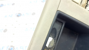 Left side trim for the center console of a Toyota Camry v40, brown and chrome
