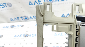 Left side trim for the center console of a Toyota Camry v40, brown and chrome