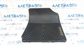 Front right floor mat for Toyota Camry V40, black rubber