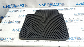 Rear left floor mat for Toyota Camry V40, black rubber