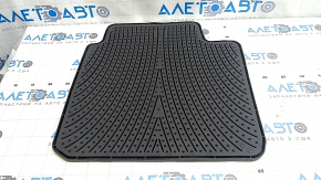 Rear left floor mat for Toyota Camry V40, black rubber