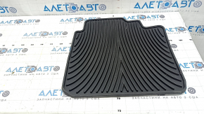 Rear right floor mat for Toyota Camry V40, black rubber