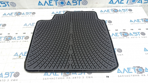 Rear right floor mat for Toyota Camry V40, black rubber