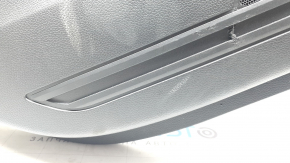 Rear left door panel, Honda CRV 23-26, black leather with orange stitching, Sport, glossy black molding, scuffed, needs cleaning