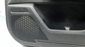 Honda CRV 23-26 black front right door panel, black leather armrest with orange stitching, glossy black molding, bumps, dents