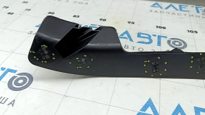 Left arch trim for Audi Q8 19-26, black, broken fasteners
