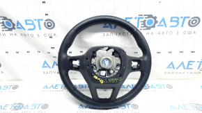 Honda CRV 23-26 black leather steering wheel with orange stitching under the paddles and pads