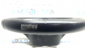 Honda CRV 23-26 black leather steering wheel with orange stitching under the paddles and pads