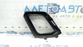 Right front bumper lip trim for Honda CRV 23-26 HEV, gloss black, sand, scratches