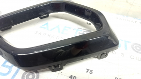 Right front bumper lip trim for Honda CRV 23-26 HEV, gloss black, sand, scratches