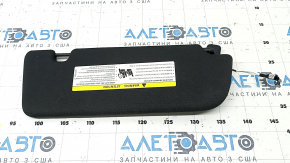Left visor for Audi Q8 19-23 black