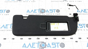 Right visor for Audi Q8 19-23 black