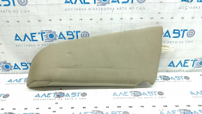 Left rear seat side trim for Honda Accord 13-16, beige cloth, needs cleaning, wrinkled