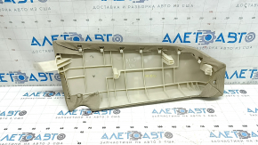 Left rear seat side trim for Honda Accord 13-16, beige cloth, needs cleaning, wrinkled