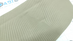 Left rear seat side trim for Honda Accord 13-16, beige cloth, needs cleaning, wrinkled