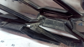 Radiator grille assembly Honda CRV 23-26 HEV with black glossy molding, bumpers, sand