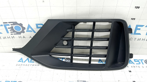 Left front bumper grille for Audi Q8 19-23, structure for parking sensors, broken mount