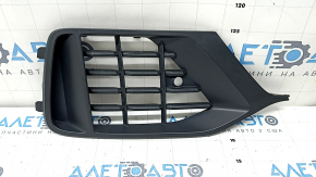 Right front bumper grille for Audi Q8 19-23, structure for parking sensors, broken mount, sand
