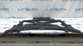 The front subframe strut of the Audi Q8 19-26 is crushed and bent.