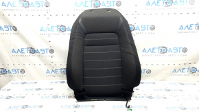 Heated driver's seat cover for a Honda CRV 23-26, black fabric with orange stitching, Sport, dry-cleanable, dented