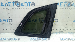 Rear left window, blind glass, Honda CRV 23-26, tinted, chrome, scratches on chrome
