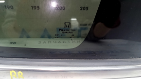 Rear right window, blind glass, Honda CRV 23-26, tinted, chrome, scratches on chrome