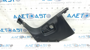 Left lower front pillar trim for Audi Q8 19-25, black