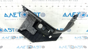 Left lower front pillar trim for Audi Q8 19-25, black